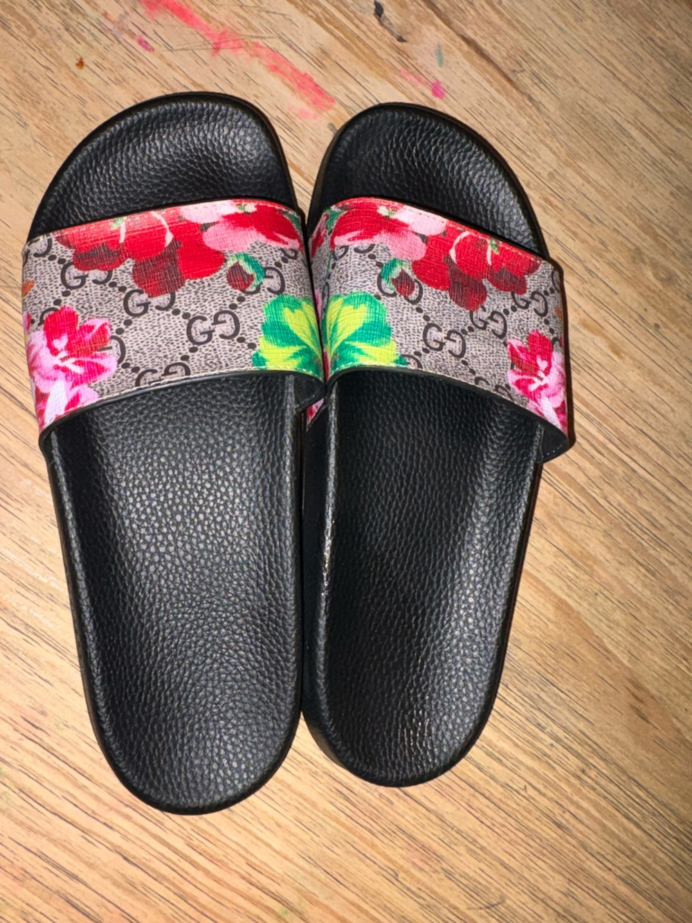 Authentic GUCCI BLOOM SLIDES